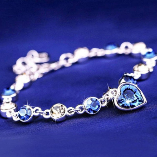 Bracelet En Cristal De Coeur