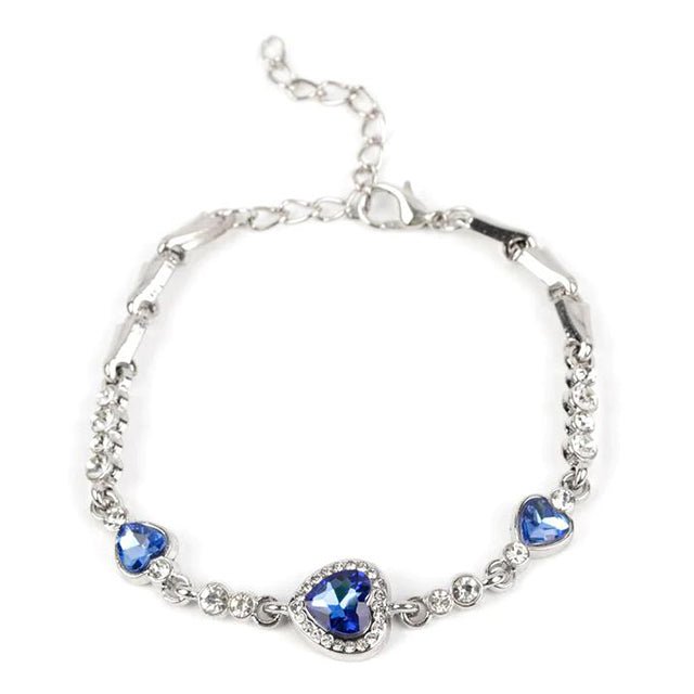 Bracelet Coeur De Cristal