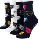 Chaussettes Décontractées À Motif De Chat