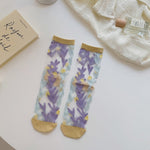 Chaussettes Respirantes En Jacquard