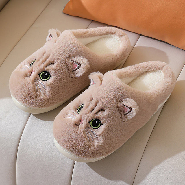 Pantoufles Chaudes Pour Chat En Peluche