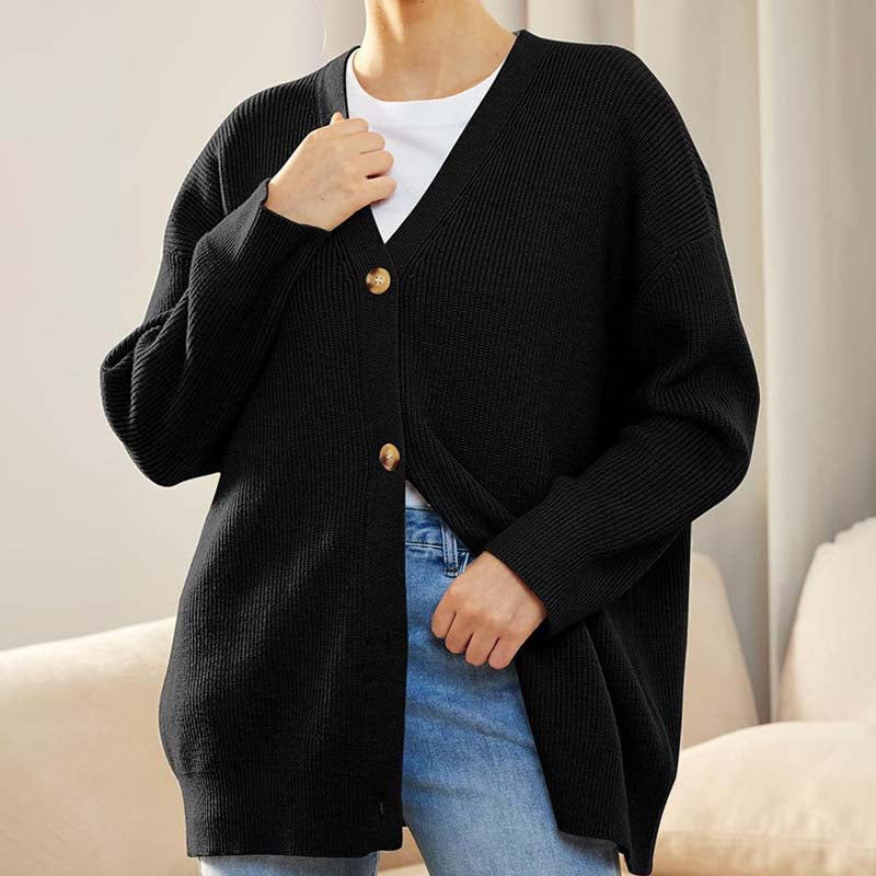 Cardigan Tricoté Décontracté