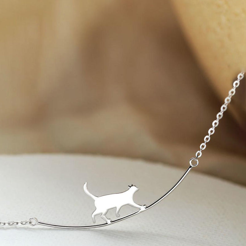 Collier Pendentif Chat Créatif