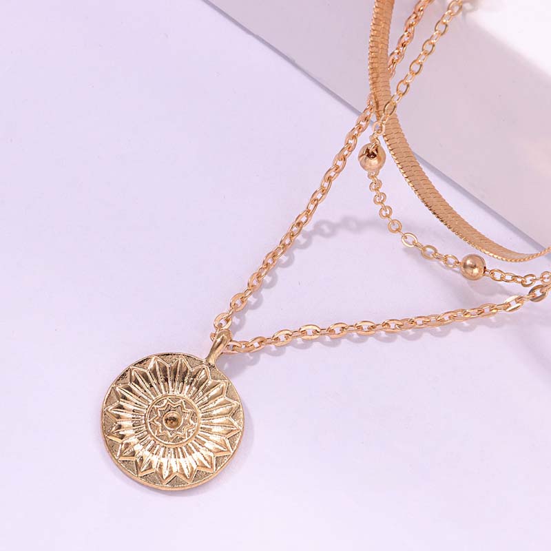 Collier Pendentif Lotus Vintage