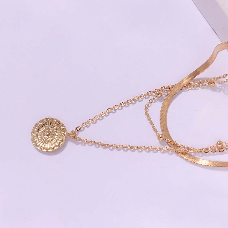 Collier Pendentif Lotus Vintage