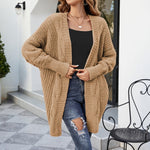 Cardigan Décontracté En Tricot