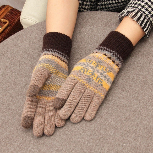 Gants Tricotés Chauds