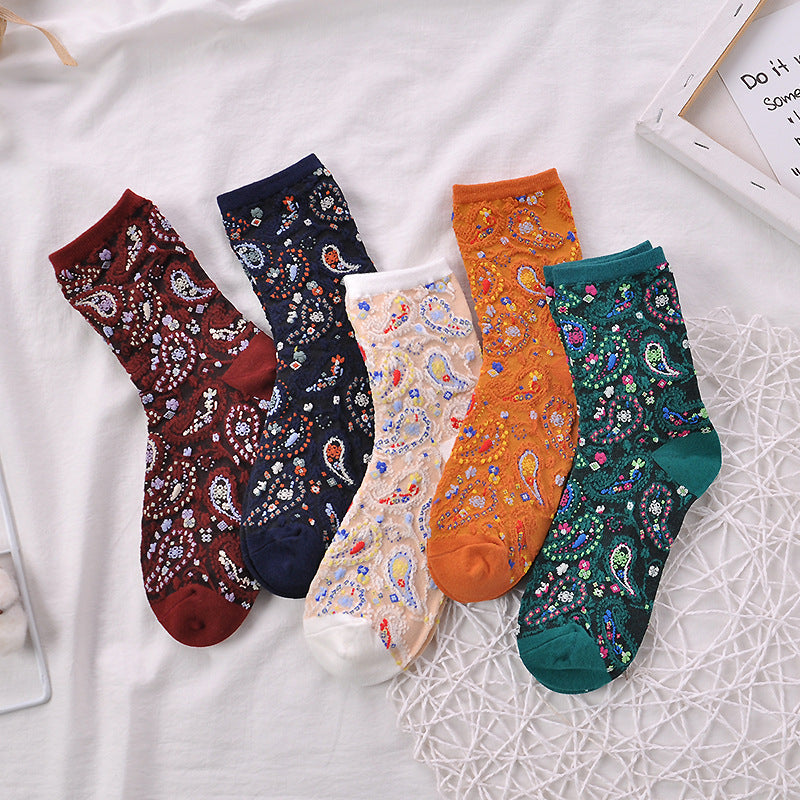 Lot De 5 Paires De Chaussettes Jacquard