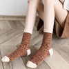 Chaussettes Jacquard Fleuries Vintage