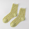 Chaussettes Respirantes En Jacquard Fleuri