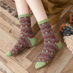 Chaussettes Jacquard Vintage