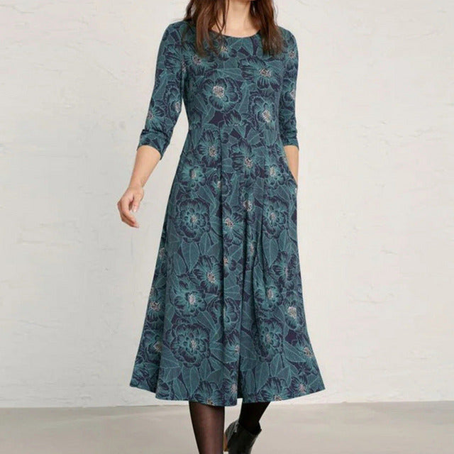 Robe Élégante À Imprimé Floral