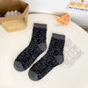 Chaussettes Jacquard Fleuries Vintage