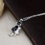 Collier Pendentif Chat Vintage