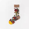 Chaussettes Respirantes En Jacquard Fleuri