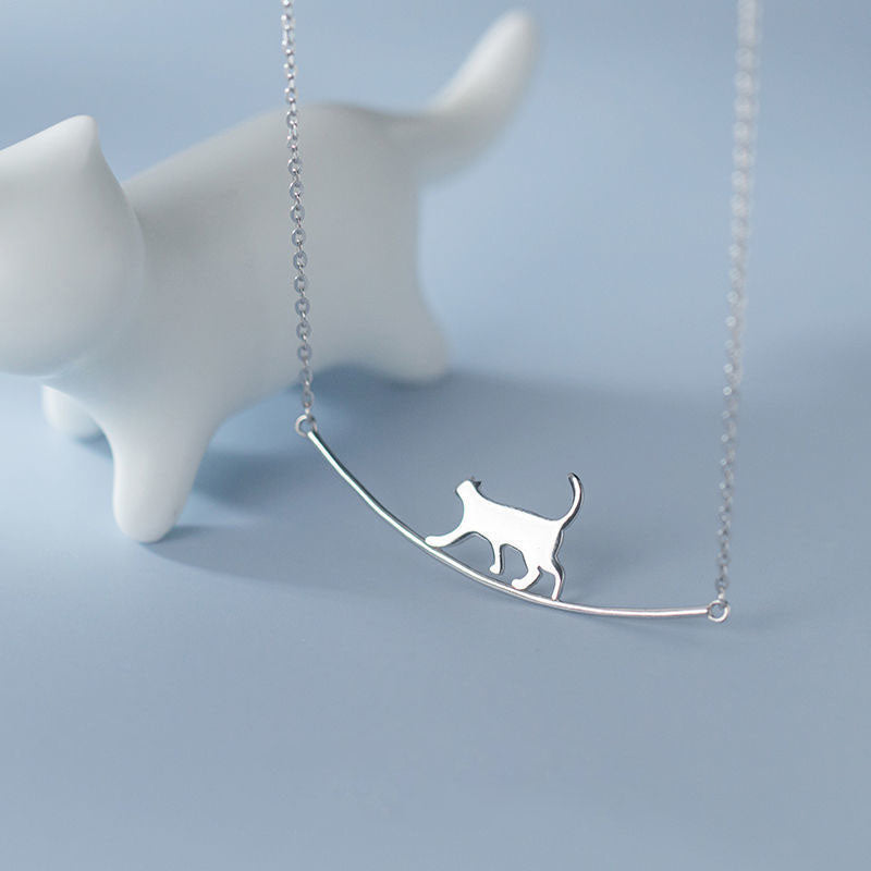 Collier Pendentif Chat Créatif