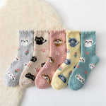 Chaussettes Chaudes À Imprimé Chat