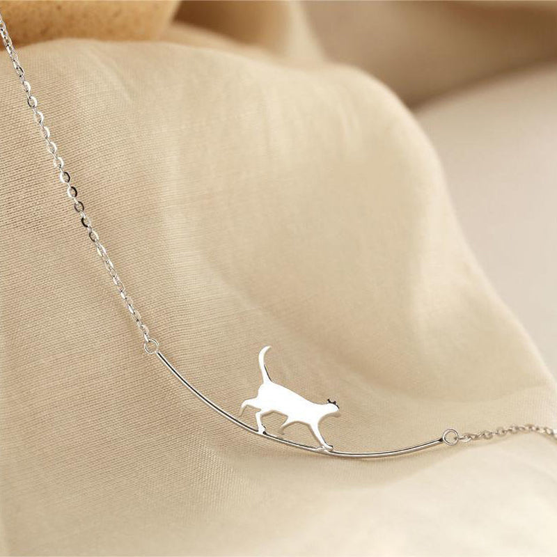 Collier Pendentif Chat Créatif