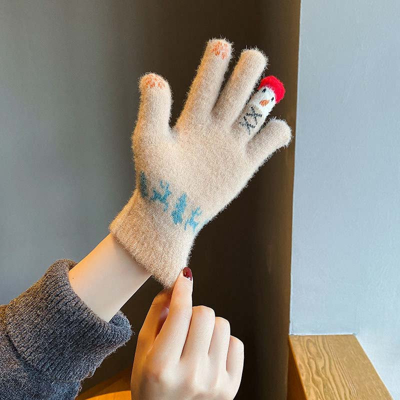 Gants Chauds De Dessin Animé