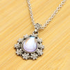 Collier Pendentif Fleuri Vintage