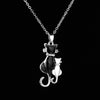 Collier Pendentif Chat Vintage