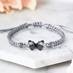 Bracelet Tissé À La Main Papillon