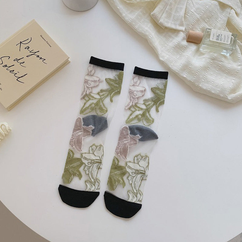 Chaussettes Respirantes En Jacquard