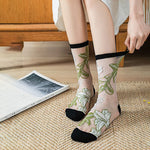 Chaussettes Respirantes En Jacquard