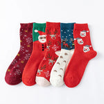 Lot De 5 Paires De Chaussettes De Noël