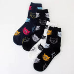 Chaussettes Décontractées À Motif De Chat