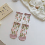 Chaussettes Respirantes En Jacquard