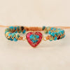 Bracelet Fait Main Coeur En Pierre Naturelle