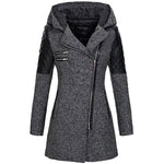 Manteau Décontracté Élégant À Capuche