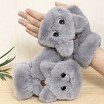 Gants Chauds En Peluche De Dessin Animé