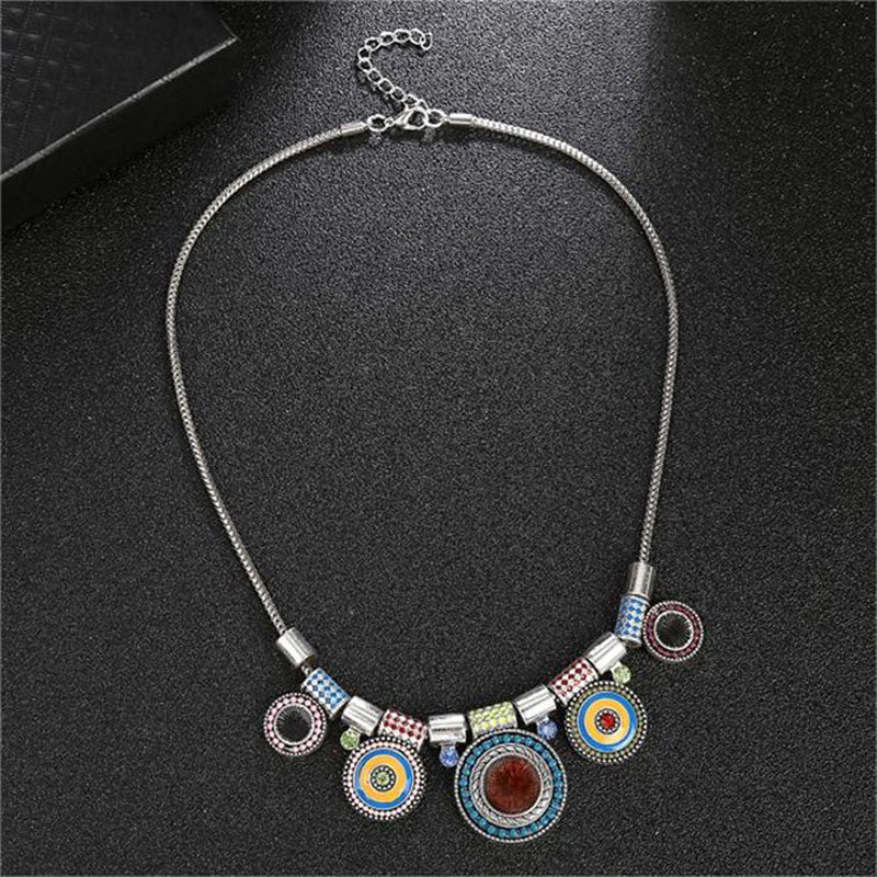 Collier Pendentif Vintage Ethnique